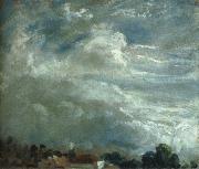 Cloud Study over a horizon of trees, John Constable